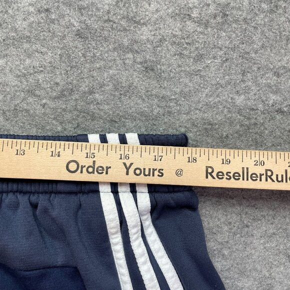 Utah Jazz Adidas Sweatpants Blue White Men 2XL 31" ClimaWarm Fleece Straight - Picture 7 of 9